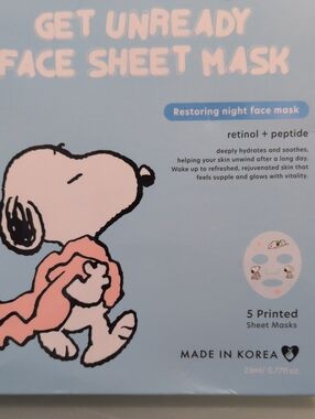 Ceveli Get Unready Face Sheet Mask - Pink & Light Blue